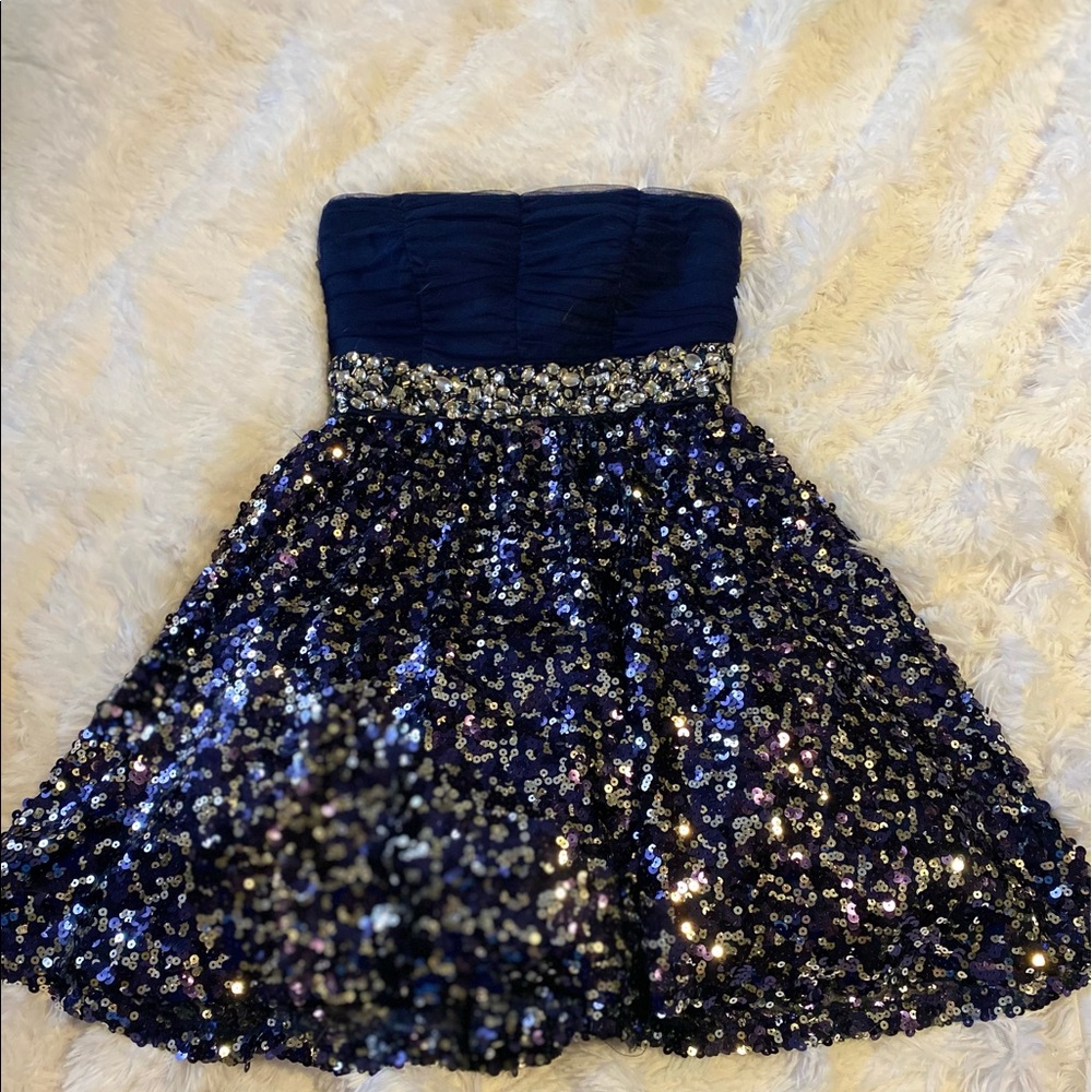 Sequin Mini Homecoming Dress